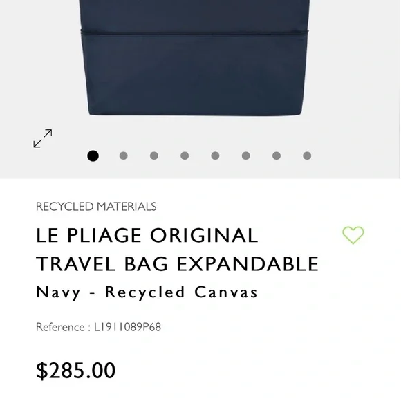 Longchamp Le Pliage original expandable travel Bag - Picture 9 of 10